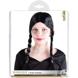 Paróka, copf-al, fekete