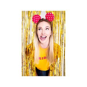 Party függöny, arany, 90 X 250 cm