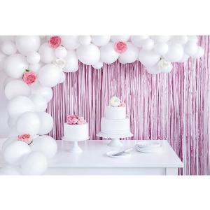 Party függöny, fényes rózsaszín, 90 X 250 cm