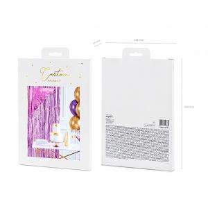 Party függöny, lila, 90 X 250 cm