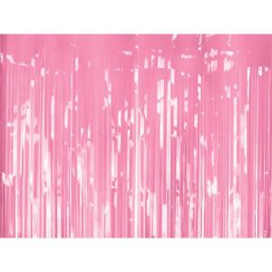 Party függöny, világos rózsaszín, 100 X 200 cm