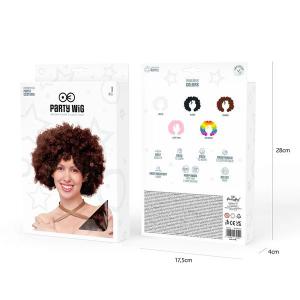 Party paróka, afro, barna