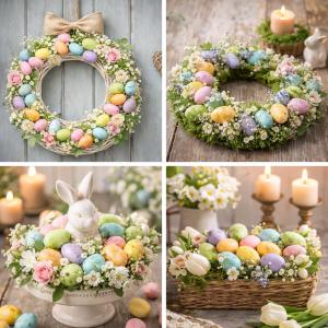 Pasztell polisztirol tojás vegyes színek 2*3cm 36db/cs