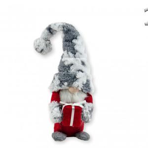 Plüss manó ajándékkal piros/szürke 38cm 629364 2f