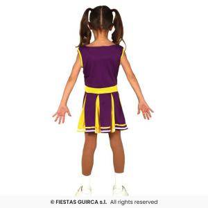 Pompom lány jelmez, 7-9 éveseknek, lila