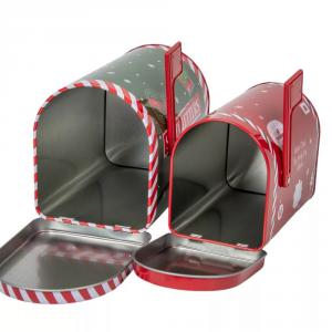 Postaláda fém nyitható választható 15cm zöld vagy 13cm piros motivummal