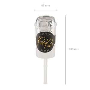 Push Pop konfetti kilövõ, ezüst