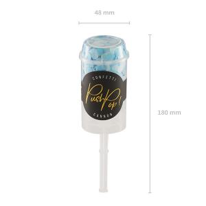 Push Pop konfetti kilövõ, kék mix