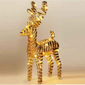 Rénszarvas LED-es elemes (elem nélkül) arany M37cm