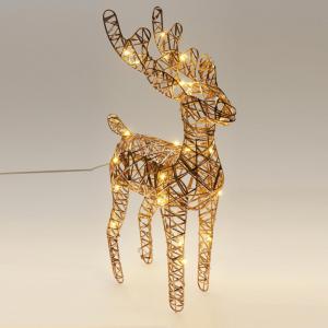 Rénszarvas LED-es időzítő elemes (elem nélkül) pezsgő M37cm