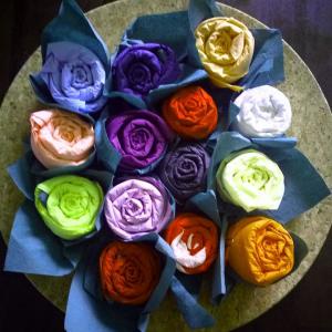 Rózsa hajtogatott Tissue