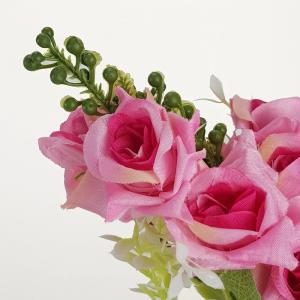 Rózsacsokor 10 fejes pink