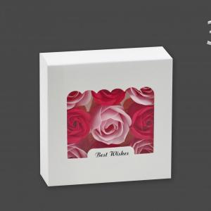 Szappanrózsa 9db 4cm dobozban nőknek választható díszdobozban