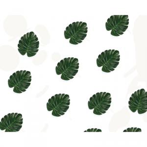 Szár nélküli filodendron levél 12db/csomag