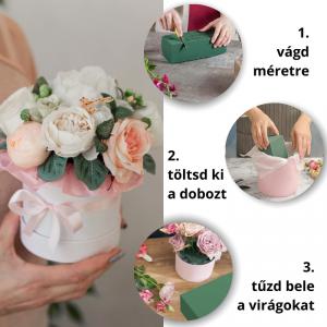 Száraz oázis, tűzőhab tégla fekete 1db