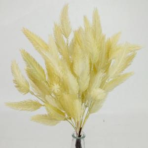 Szárazvirág hatású tollvirág csokor krém 1db