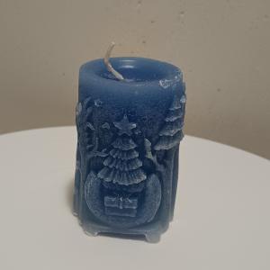 szarvasos öntött gyertya kézműves 1db