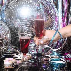 Szerpentin , hologramos, világos kék, 3,8m, 18 db/cs