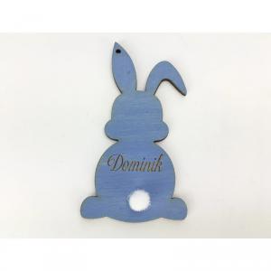 Színes Húsvéti nyuszi egyedi gravírral 8,4x4,6 cm