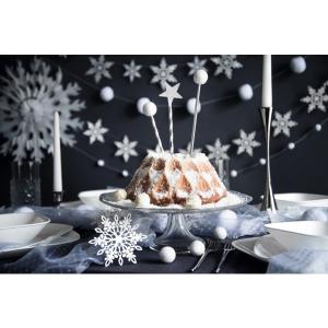 Szívószál papírból, ezüst-fehér