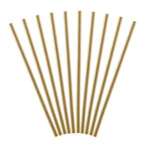 Szívószál papírból, kraft, 10 db/ csomag
