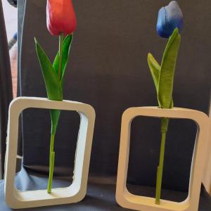 Szögletes váza Loft stílusú, modern szögletes váza