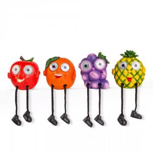 Szolár gyümölcsök lábbal 4 féle - 2 fehér LED - 8 x 17 cm