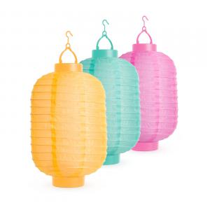 Szolár lampion - 3 színben - hidegfehér LED - 21 cm hosszúkás