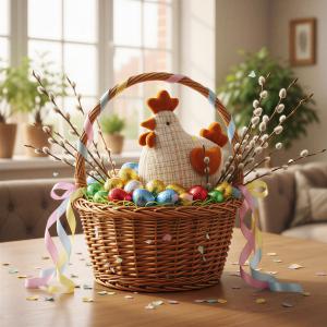 Textil dekoráció - tyúkanyó - 18 cm