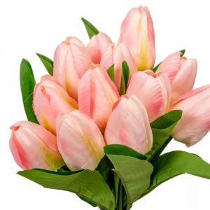 Tulipán köteg szatén mix 12v. M33cm