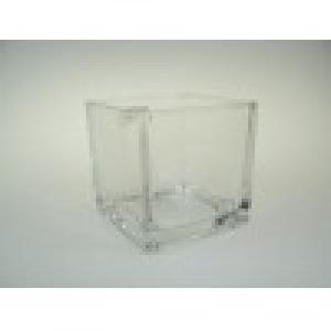 Üveg kocka 12*12*12cm átlátszó