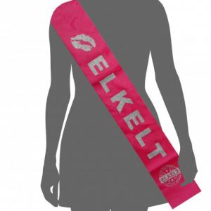 Vállszalag elkelt fehér vagy rózsaszín 1,6m x 9,5 cm