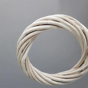 Vessző koszorú fehér 10cm