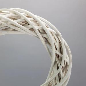 Vessző koszorú fehér 25cm