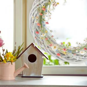 Vessző koszorú fehér 35cm