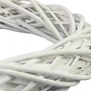 Vessző koszorú fehér 35cm