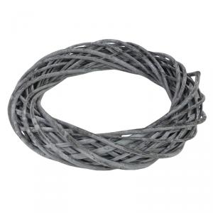 Vessző koszorú szürke 30cm