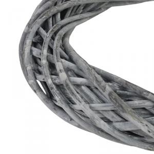 Vessző koszorú szürke 30cm