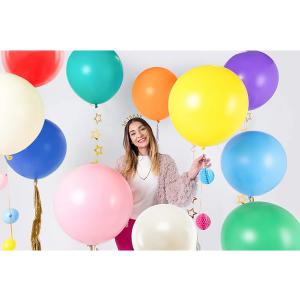 Világos kék színû lufi, 60 cm / 1 db