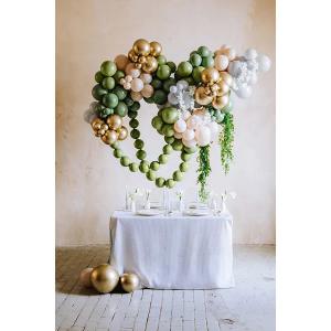 Világos krém pasztel latex lufi, 43 cm/ 1 db