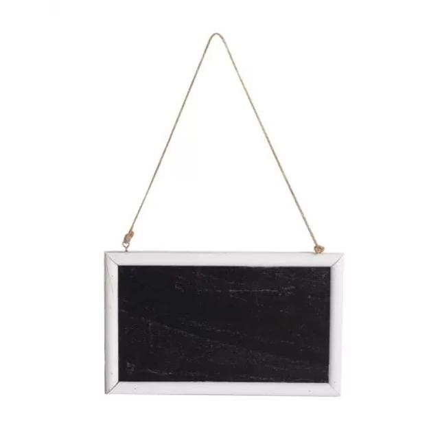 Fa memótábla akasztós fekete 18x11cm