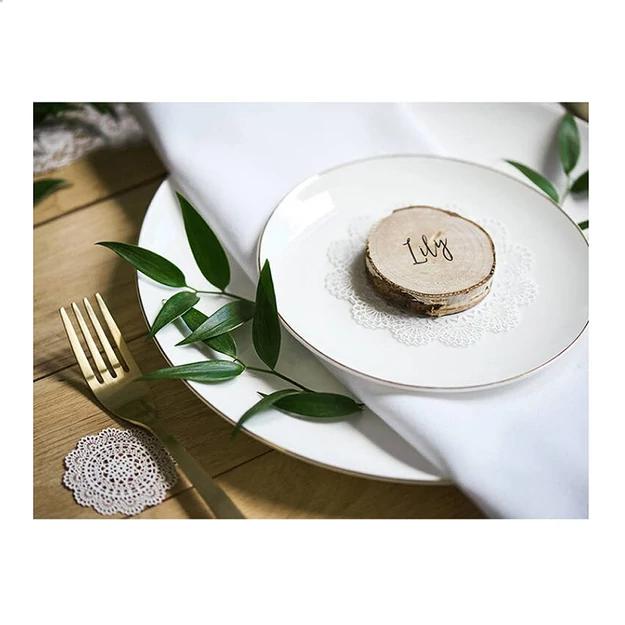 Fából készült írható dekor 4,5x6,5cm 6db/cs