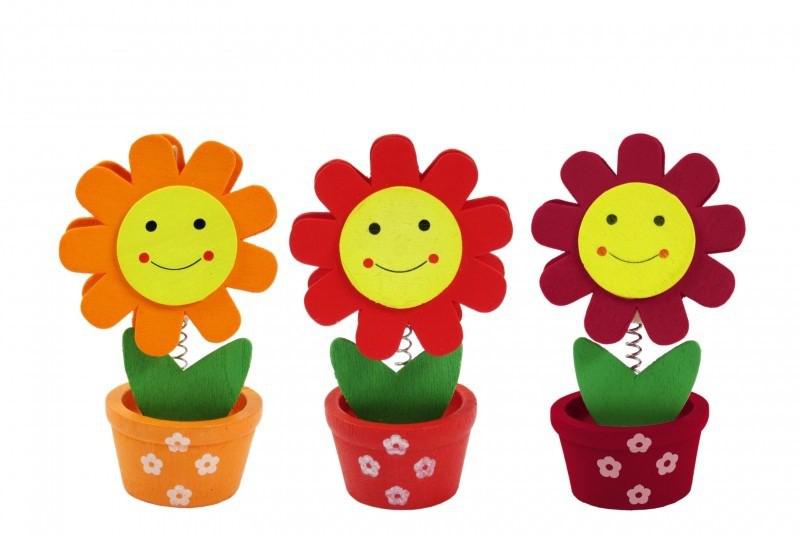 Facsipeszes virág mosolygós 10,5cm 3féle