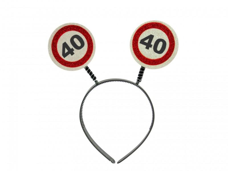 Fejdísz 40 évszámos 22cm