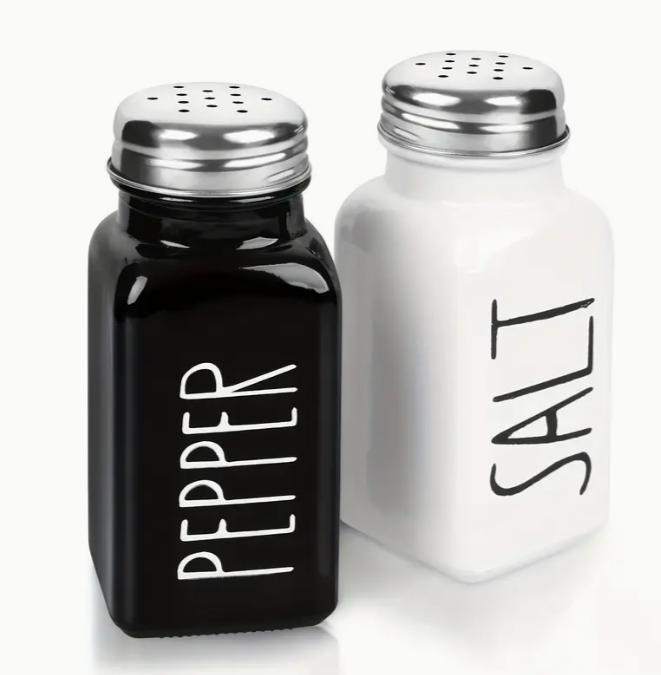 Fekete-fehér só és borsszoró