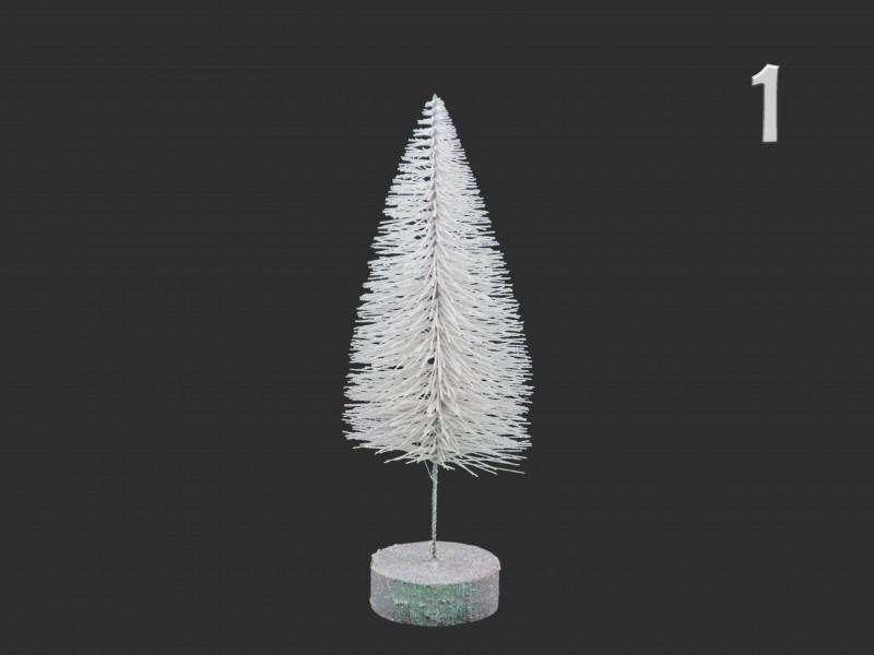 Fenyőfa 30cm fehér/ezüst 30cm CAA721110 2f