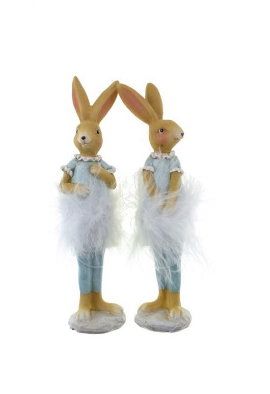 Figura balettnyuszi poly 4*4.5*15cm 2féle kék