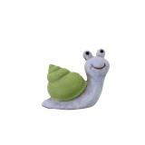 Figura csiga kerámia 5.5*3*5.5cm zöld