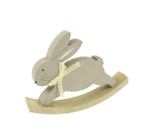 Figura fa hintanyúl 17*3*12,5cm masnival szürke