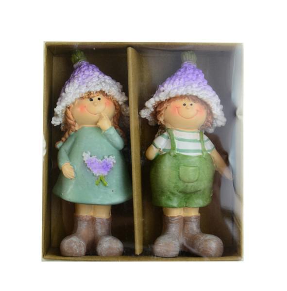 Figura gyerekek poly 10,9cm s/2 színes
